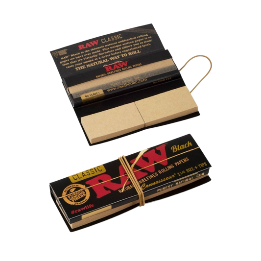 Raw - Kit deluxe Papel con filtros 1 1/4 natural